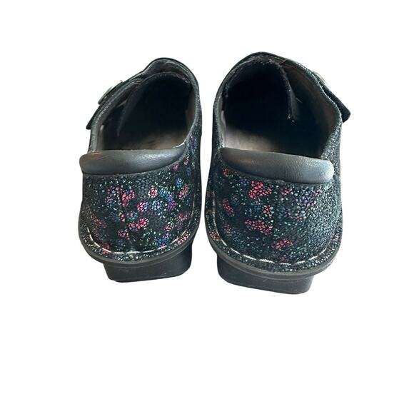 Alegria Dream Fit Dena black floral neoprene slip on shoes womens EU 36/ US 6 - Picture 4 of 12